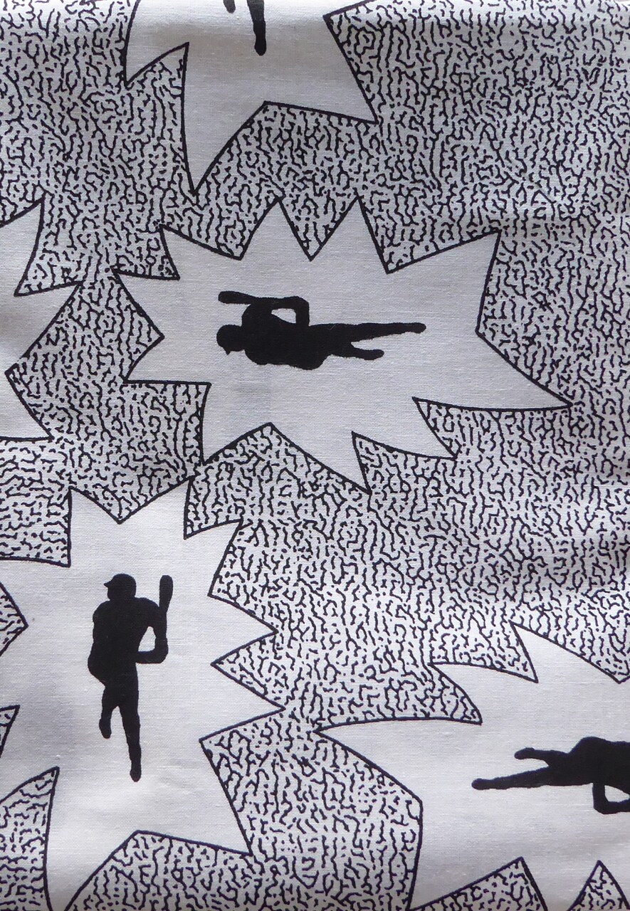 Vintage Sports Baseball 1 1/4 Yard Piece 54 inches wide Cotton Fabric